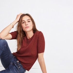 Madewell ribbed sparkle sweater